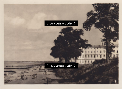Altes Foto DDR Bezirk Rostock, Kreis Bad Doberan, Ostseebad Heiligendamm, 10 Aufnahmen für den Fotofreund 1953, 8. Haus Mecklenburg... Sammlung