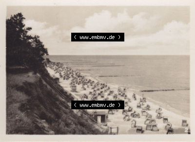 Alte Foto-Ansicht DDR Bezirk Rostock, Kreis Wolgast, Insel Usedom Ostseebad Koserow 1956, 2. Strand. Altes Foto der DDR Bezirk... Sammlung