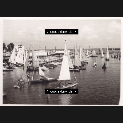 Alte Foto-Ansicht DDR Bezirk Rostock, Kreis Rostock, Hansestadt Rostock, Ortsteil Warnemünde, 10 Fotos von Wolfhard Eschenburg 1962, Unbezeichnetes Foto 10. DDR... Sammlung