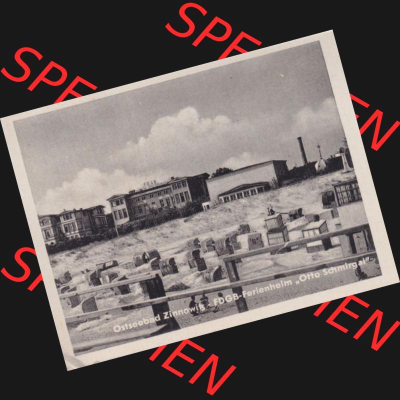 Altes Foto vom DDR Bezirk Rostock, Kreis Wolgast, Ostseebad Zinnowitz 1956, FDGB-Ferienheim Otto Schmirgal. Alte Foto-Ansichten der DDR Bezirk Rostock, Kreis Bad Wolgast,... Sammlung