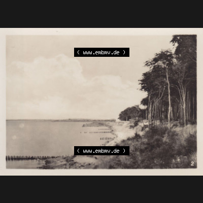 Altes Foto DDR Bezirk Rostock, Kreis Bad Doberan, Ostseebad Heiligendamm, 10 Aufnahmen für den Fotofreund 1953, 2. Steilküste zwischen Kühlungsborn und Heiligendamm.... Sammlung