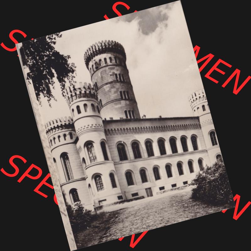 Alte Foto-Ansicht DDR Bezirk Rostock, Kreis Rügen Ostseebad Binz, Binzer Fotomappe 1976, Jagdschloss Granitz auf Rügen. Altes Foto der DDR Bezirk Rostock, Kreis... Sammlung