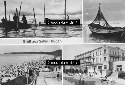 DDR Ostseebad Sellin 1984, Gruß aus Sellin - Rügen Sammlung