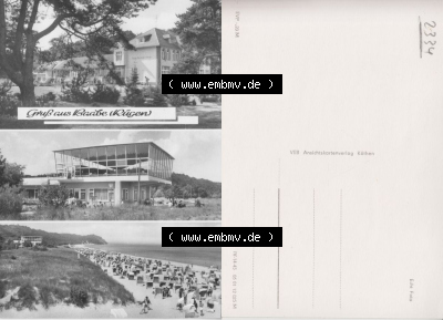 DDR Ostseebad Baabe 1972, Baabe (Rügen), VEB Ansichtskartenverlag Köthen Sammlung