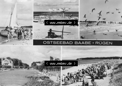 DDR Ostseebad Baabe 1973, Ostseebad Baabe auf Rügen Sammlung