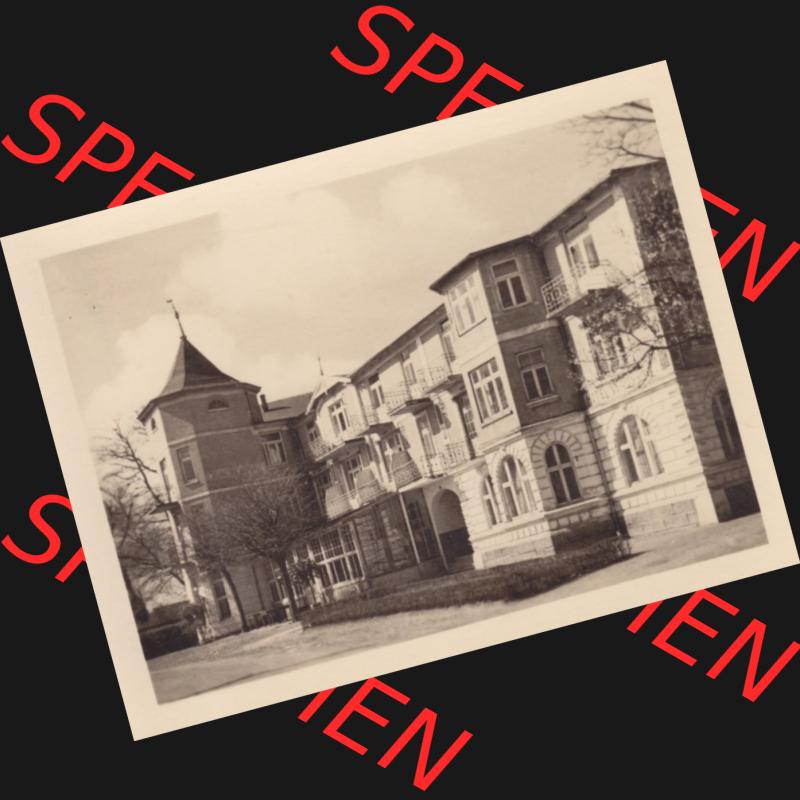 Alte Foto-Ansicht DDR Bezirk Rostock, Kreis Bad Doberan, Ostseebad Kühlungsborn 1954, 7681 FDGB-Heim Waldkrone. Digitales Bildmaterial von Fotos aus der DDR, der Deutschen... Sammlung