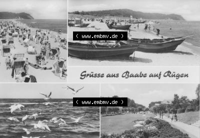 DDR Ostseebad Baabe 1976, Baabe (Rügen), Planet Verlag Berlin der DDR Sammlung