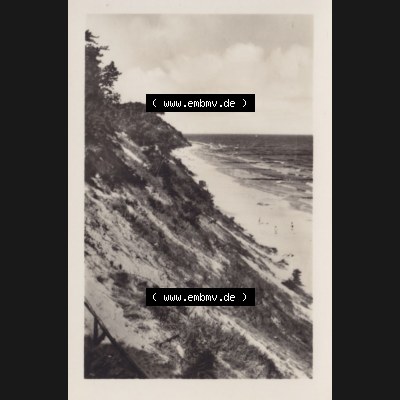 Alte Foto-Ansicht DDR Bezirk Rostock, Kreis Wolgast, Insel Usedom Ostseebad Koserow 1956, 8 Strand, Hochufer, Koserow a. Usedom. DDR Bezirk Rostock, Kreis... Sammlung