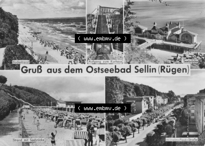 DDR Ostseebad Sellin 1964, Gruß aus dem Ostseebad Sellin auf Rügen Sammlung