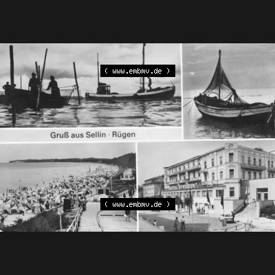 Ansichtskarte mit Ansicht der DDR Bezirk Rostock, Kreis Rügen, DDR Ostseebad Sellin 1984, Gruß aus Sellin - Rügen. Ansichtskarten Sammlung Ostseebad Sellin auf... Sammlung