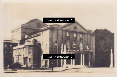 Hansestadt Stralsund 5. Landestheater Stralsund. Foto aus Foto-Mappe vom Verlag Werner Schwarz Sammlung
