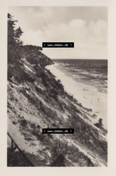 Insel Usedom Ostseebad Koserow 1956, 8 Strand, Hochufer, Koserow a. Usedom, Heldge-Verlag KG, Köthen/Anhalt Sammlung