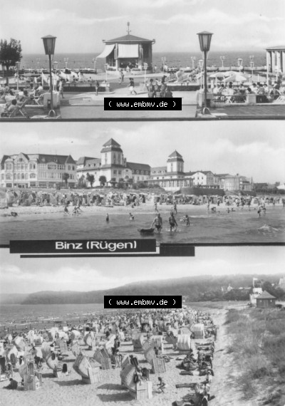 DDR Ostseebad Binz 1974, Binz auf Rügen, VEB Ansichtskartenverlag Köthen, zum herunterladen freigegeben Sammlung