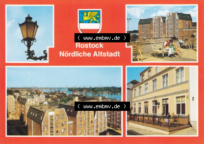 Hansestadt Rostock Nördliche Altstadt, Detail in der Wokrenter Straße, Gaststätte Zum Stauer, zum herunterladen freigegeben Sammlung