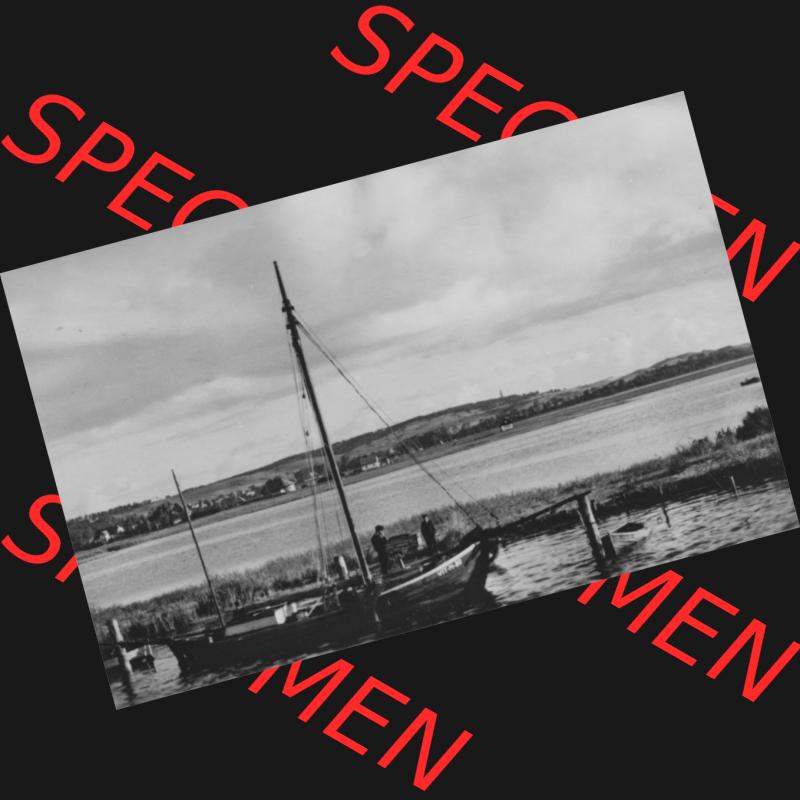 Foto mit Ansicht der DDR Bezirk Rostock, Kreis Rügen, DDR Insel Hiddensee 1970, 8. Blick von Vitte auf Kloster, Heldge-Verlag KG, Köthen-Anh. DDR Bezirk... Sammlung