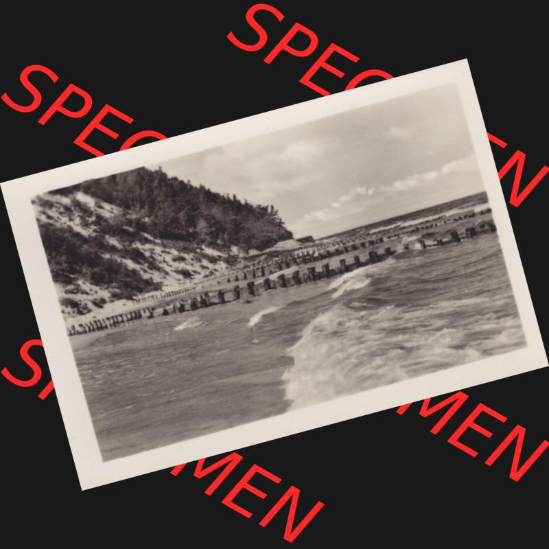 Alte Foto-Ansicht DDR Bezirk Rostock, Kreis Wolgast, Insel Usedom Ostseebad Koserow 1956, 1 Strand am Meer, Koserow a. Usedom. DDR Bezirk Rostock, Kreis Wolgast,... Sammlung