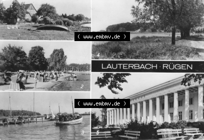 DDR Putbus 1984, Lauterbach in Putbus auf Rügen, Mehrbildkarte Sammlung