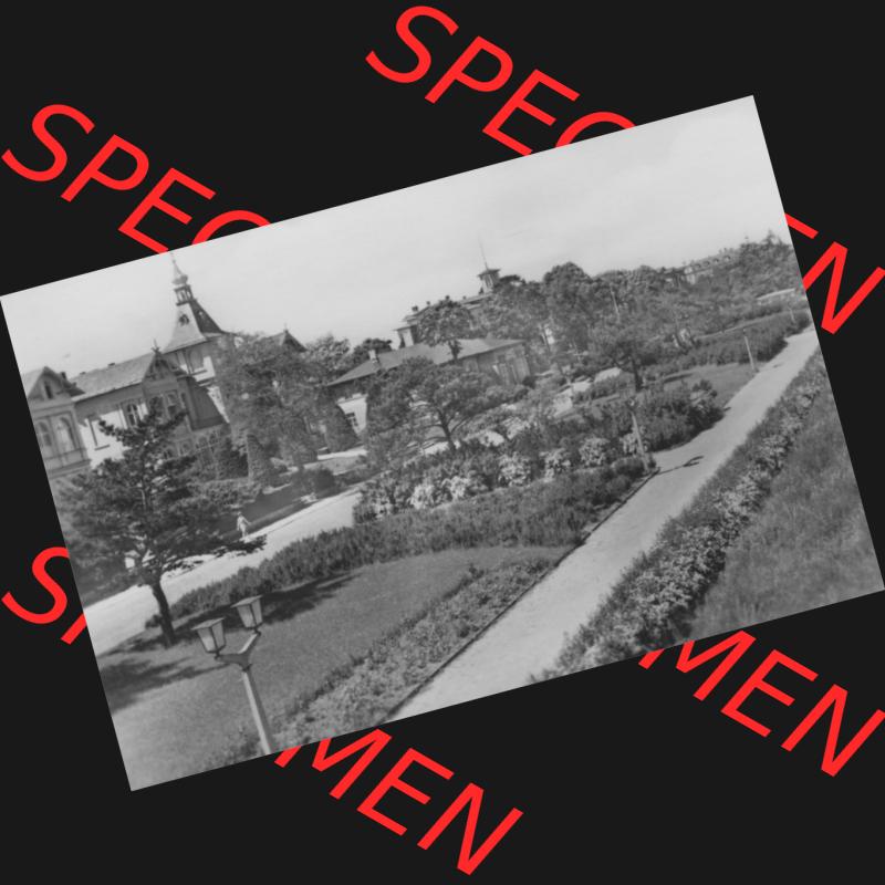 Foto mit Ansicht der DDR Bezirk Rostock, Kreis Wolgast, DDR Zinnowitz auf Usedom 1965, 7. Blick auf Promenade der Völkerfreundschaft, Heldge-Verlag KG - Köthen-Anh..... Sammlung