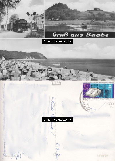 DDR Ostseebad Baabe 1970, Baabe (Rügen), Verlag Felix Setecki, Berlin Sammlung