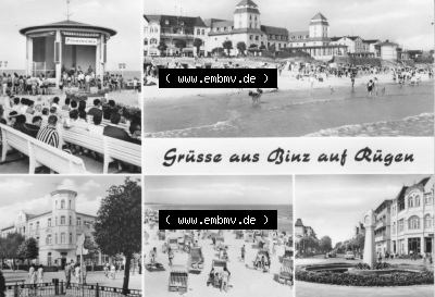 DDR Ostseebad Binz 1975, Binz auf Rügen, Planet-Verlag Berlin, zum herunterladen freigegeben Sammlung