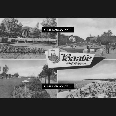 Ansichtskarte mit Ansicht der DDR Bezirk Rostock, Kreis Rügen, DDR Ostseebad Baabe 1966, Baabe (Rügen), Heldge-Verlag KG 437 Köthen-Anhalt. Ansichtskarten... Sammlung