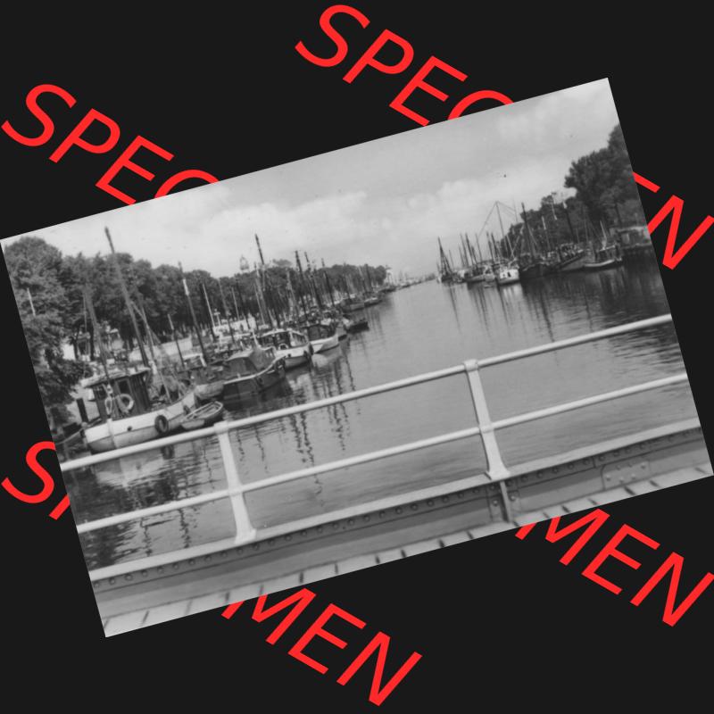 Foto mit Ansicht der DDR Bezirk Rostock, Stadtkreis Rostock, DDR Foto Rostock-Warnemünde 1962, 7. Alter Strom, Heldge-Verlag KG - Köthen-Anh.. DDR... Sammlung