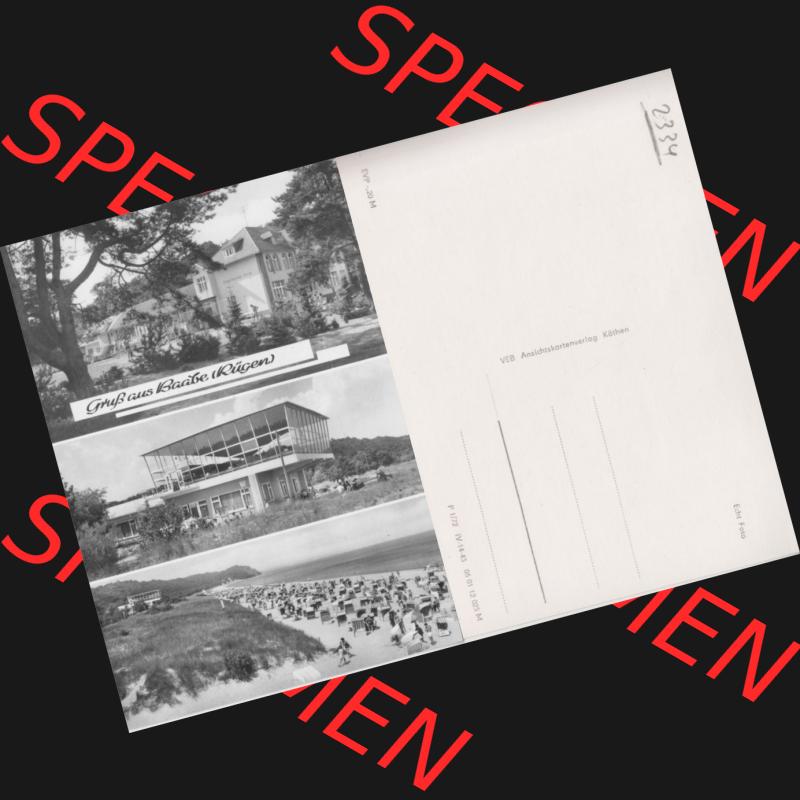Ansichtskarte mit Ansicht der DDR Bezirk Rostock, Kreis Rügen, DDR Ostseebad Baabe 1972, Baabe (Rügen), VEB Ansichtskartenverlag Köthen. Ansichtskarten... Sammlung