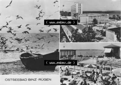 DDR Ostseebad Binz 1981, Konzertpavillon vor dem Kurhaus, zum herunterladen freigegeben Sammlung
