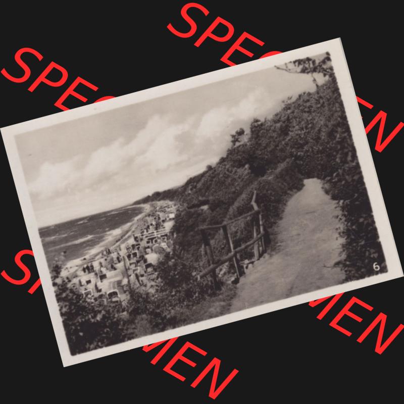 Altes Foto aus DDR Bezirk Rostock, Kreis Bad Doberan, Ostseebad Rerik 1967, 6. Hochuferpromenade. Foto-Ansicht - Foto Handabzug vom Verlag Hans C. Schmiedicke,... Sammlung