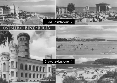 DDR Ostseebad Binz 1967, Jagdschloss Granitz, Kurhaus und Strand, Kurkonzert, zum herunterladen freigegeben Sammlung