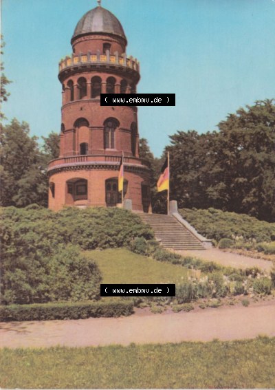 DDR Rugardturm Stadt Bergen auf Rügen, alte Ansichtskarte, Farbige Ansichtskarte bzw. Postkarte aus DDR-Zeiten, Insel Rügen... Sammlung
