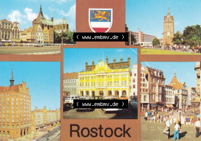 Hansestadt Rostock 1980, Ernst-Thälmann-Platz, Kröpeliner Tor, Rathaus, Lange Straße, zum herunterladen freigegeben Sammlung