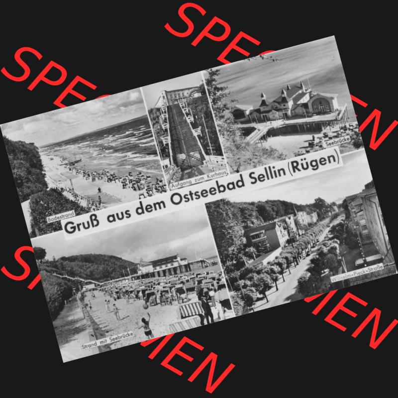 Ansichtskarte mit Ansicht der DDR Bezirk Rostock, Kreis Rügen, DDR Ostseebad Sellin 1964, Gruß aus dem Ostseebad Sellin auf Rügen. Ansichtskarten Sammlung Ostseebad... Sammlung