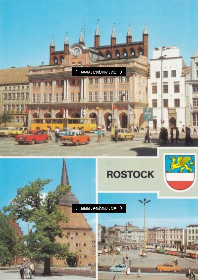 Hansestadt Rostock Rathaus, Friedenseiche von 1871, Doberaner Platz, zum herunterladen freigegeben Sammlung