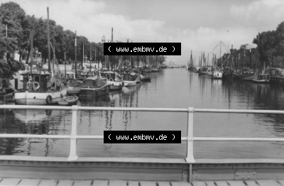 DDR Foto Rostock-Warnemünde 1962, 7. Alter Strom, Heldge-Verlag KG - Köthen-Anh., zum herunterladen freigegeben Sammlung