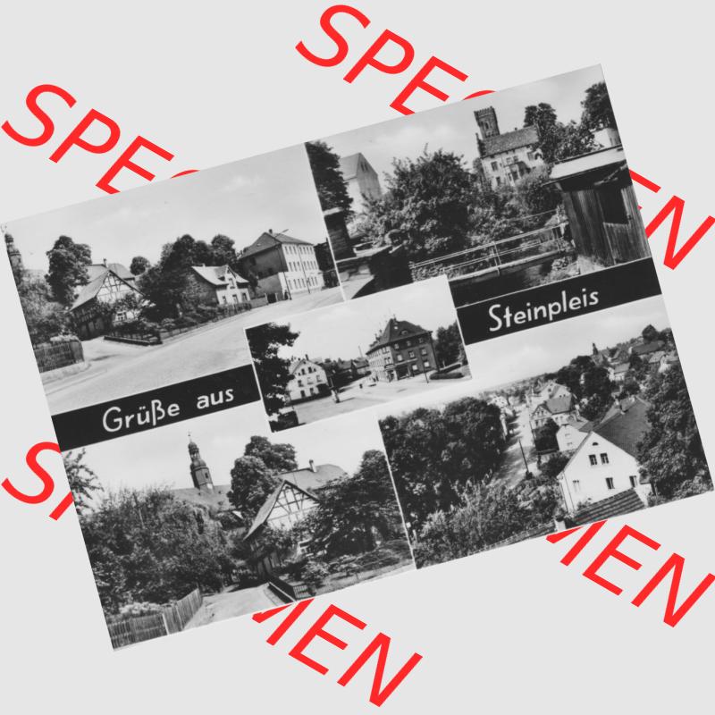 Ansichtskarte Erhard Neubert KG - Karl-Marx-Stadt DDR gemischte Ansichtskarten Sammlung mit 5-Bildkarten der DDR 1970er Jahre, 1975, Grußkarte, Grüße aus Steinpleis.... Sammlung
