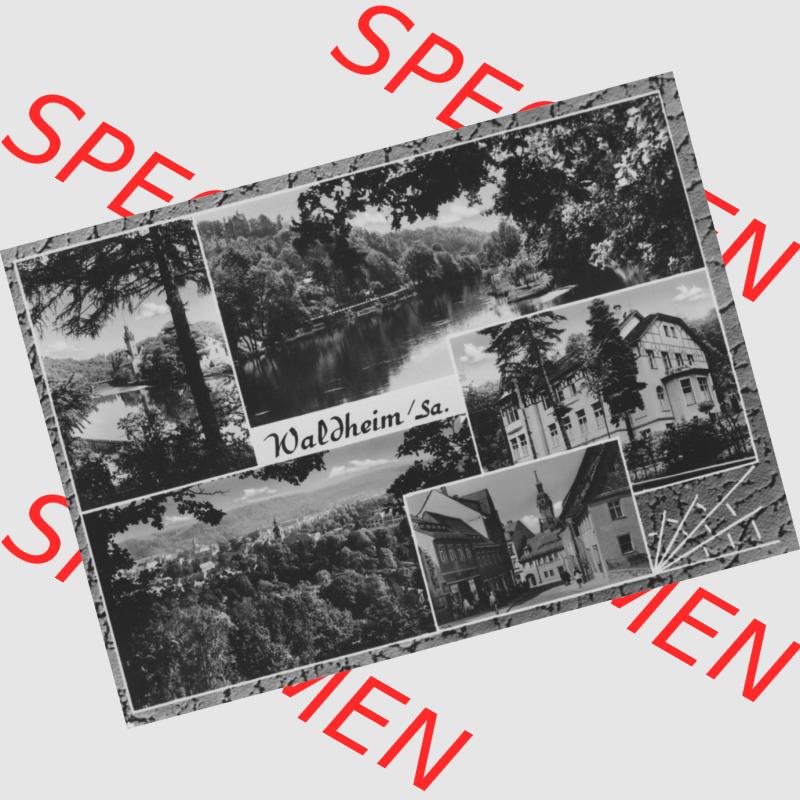 Ansichtskarte Erhard Neubert KG - Karl-Marx-Stadt DDR gemischte Ansichtskarten Sammlung mit 5-Bildkarten der DDR 1970er Jahre, 1975, Waldheim in Sachsen. Digitales Bildmaterial von Ansichtskarten... Sammlung