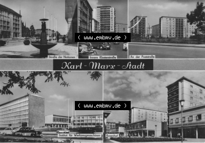 Ansichtskarten DDR, Stadt Karl-Marx-Stadt 1969, Stadt-Ansichten, Verlag Erhard Neubert KG, Karl-Marx-Stadt, zum herunterladen... Sammlung