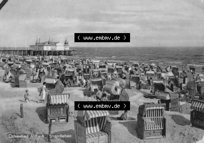 Ansichtskarte der DDR Ahlbeck auf Usedom 1973, Grußkarte Strandleben, Foto und Kunstverlag Bruno Scholz, 8705 Ebersbach, Verlags-Nr,... Sammlung