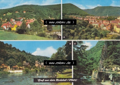 Heldge-Farbfotoverlag Köthen/Anhalt, 4-Bild Mehrbildkarten der DDR Bezirke der 1970er Jahre, 1970, Grußkarte, Gruß aus dem... Sammlung