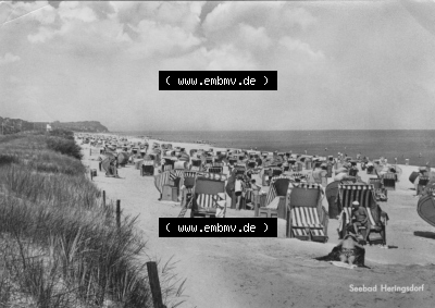 Seebad Heringsdorf 1964, Strand von Heringsdorf, Heldge-Verlag KG., Köthen-Anhalt, zum herunterladen freigegeben Sammlung