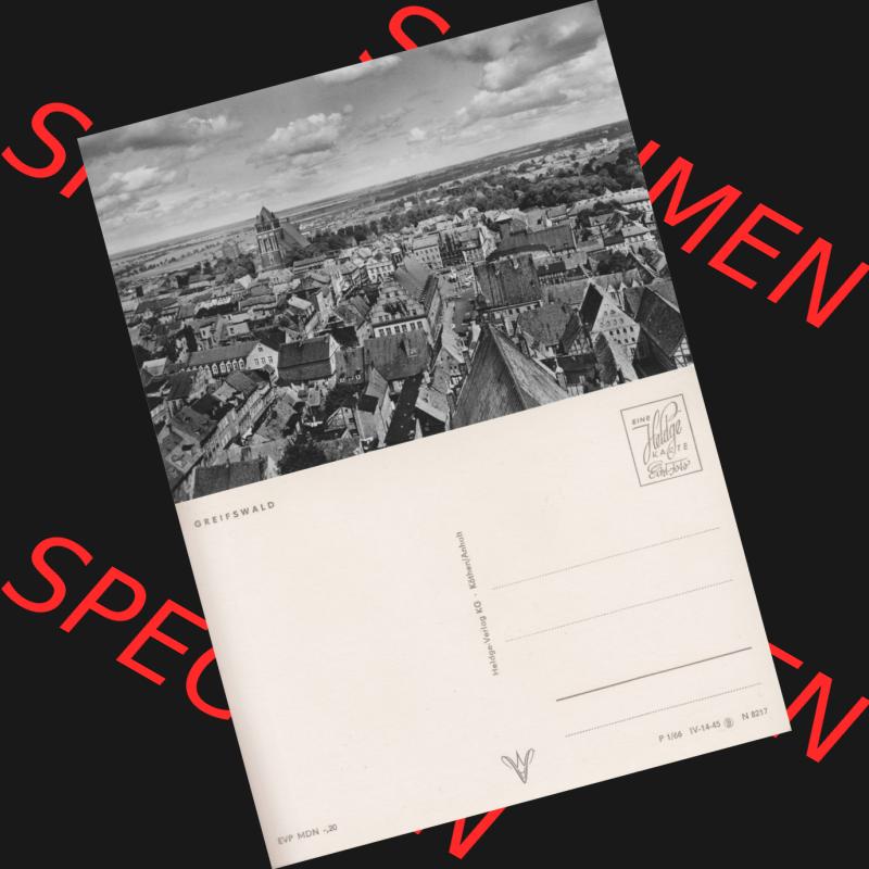 Ansichtskarte mit Ansicht der Stadt Greifswald 1966, Greifswald Postfrische Bildpostkarte vom Heldge-Verlag KG - Köthen/Anhalt. Digitales Bildmaterial von Ansichtskarten aus der DDR,... Sammlung
