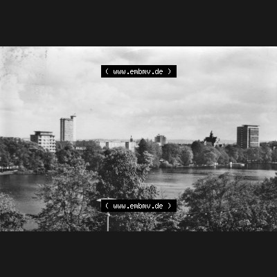 Ansichtskarten DDR, Stadt Karl-Marx-Stadt 1974, Blick vom Schlossberg auf Stadtzentrum, VEB Bildpostkarten, 901 Karl-Marx-Stadt. Digitales Bildmaterial von Ansichtskarten... Sammlung