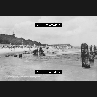 Alte Ansichtskarte DDR Bezirk Rostock, Kreis Wolgast, Seebad Heringsdorf 1969, Strandpartie, Foto und Kunstverlag Bruno Scholz, 8705 Ebersbach-Sa. Digitales Bildmaterial... Sammlung