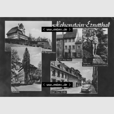 Ansichtskarte Erhard Neubert KG - Karl-Marx-Stadt DDR gemischte Ansichtskarten Sammlung mit 5-Bildkarten der DDR 1970er Jahre, 1975, Hohenstein - Ernstthal, HO-Berggaststätte,... Sammlung