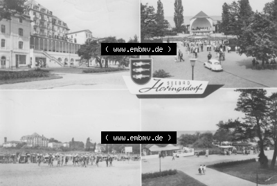 Seebad Heringsdorf 1976, Mehrbildkatte, Postkarte gelaufen, Planet-Verlag Berlin, zum herunterladen freigegeben Sammlung