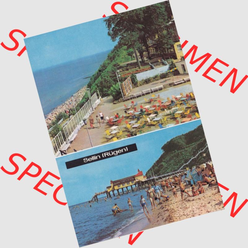 Ansichtskarte Heldge-Verlag Köthen/Anhalt DDR Bezirk Rostock 1960er Jahre, 1969, Zwei Farbfotos, Sellin (Rügen) der DDR. Gemischte Sammlung Bezirk Rostock... Sammlung