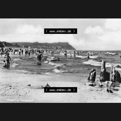 Alte Ansichtskarte DDR Bezirk Rostock, Kreis Wolgast, Seebad Heringsdorf 1975, Strand, Strandpartie, Foto und Kunstverlag Bruno Scholz, 8705 Ebersbach-Sa. Digitales... Sammlung