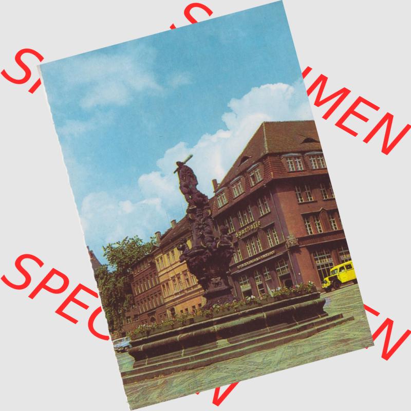 Ansichtskarte Erhard Neubert KG - Karl-Marx-Stadt DDR gemischte Ansichtskarten Sammlung mit Einbildkarten der DDR Bezirke 1960er Jahre, 1968, Lithografie Zittau Sa. Herkulesbrunnen,... Sammlung