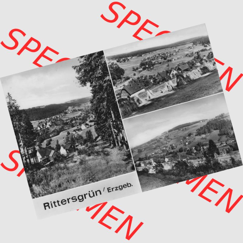 Ansichtskarte Erhard Neubert KG - Karl-Marx-Stadt DDR gemischte Ansichtskarten Sammlung mit 3-Bildkarten der DDR Bezirke 1960er Jahre, 1969, Bildkarte aus Rittersgrün im Erzgebirge.... Sammlung